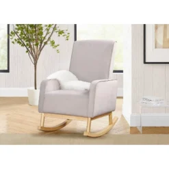 Delta Children Drew Rocking Chair - Cloud Gray And Natural -Baby Products Store GUEST 00754116 2822 418a 8513 2102b9b0bd23