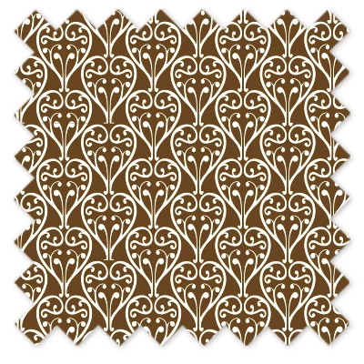 Bacati - Damask Chocolate/White Crib Or Toddler Bed Skirt 1 Bacati - Damask Chocolate/White Crib Or Toddler Bed Skirt