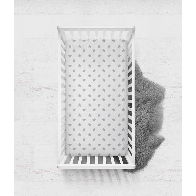 Bacati - Star Gray Ikat Muslin 4pc Toddler Bedding Set 6 Bacati - Star Gray Ikat Muslin 4pc Toddler Bedding Set - Image 6