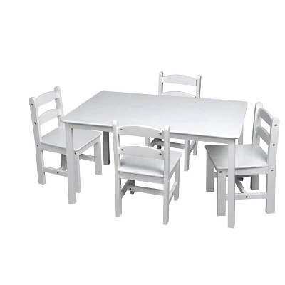 5pc Kids' Rectangle Table And Chair Set - Gift Mark 7 5pc Kids' Rectangle Table And Chair Set - Gift Mark - Image 7