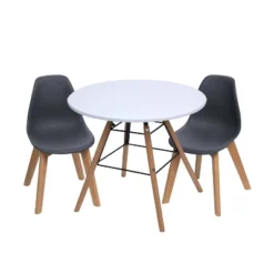 3pc Modern Kids' Round Table And Chair Set - Gift Mark -Baby Products Store GUEST 06aaa1eb 0f0c 4cda 994d 83e7bc187bfe