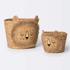Braided Water Hyacinth Small Round Storage Decorative Basket - Cloud Island™ -Baby Products Store GUEST 08251bcd 8684 4dda 85d5 7e48aef06926 1