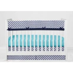 Bacati - Aztec Print Liam Aqua Orange Navy 10 Pc Crib Bedding Set With Long Rail Guard Cover -Baby Products Store GUEST 09db98cb 1aa6 4820 a870 a7903495235d