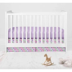 Bacati - Botanical Floral Birds Purple Multicolor 6 Pc Crib Bedding Set With Long Rail Guard Cover -Baby Products Store GUEST 0a13e0b5 20d8 4b76 99a0 837fd053c63e