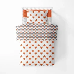 Bacati - Playful Fox Orange Gray 4 Pc Toddler Bedding Set -Baby Products Store GUEST 10efac0e 2d23 4789 b03a 431bd275d86a