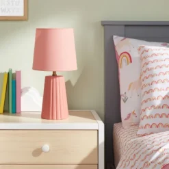 Tapered Ribbed Kids' Table Lamp - Pillowfort™