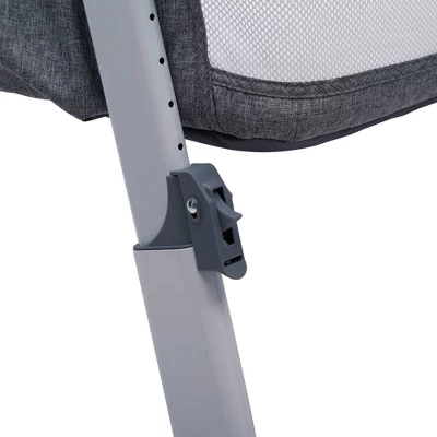 Simmons Kids' Dream Bedside Baby Bassinet Sleeper With Breathable Mesh And Adjustable Heights - Lightweight Portable Crib - Gray 11 Simmons Kids' Dream Bedside Baby Bassinet Sleeper With Breathable Mesh And Adjustable Heights - Lightweight Portable Crib - Gray - Image 11