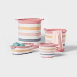 Striped Coiled Rope Kids' Storage Bin - Pillowfort™ -Baby Products Store GUEST 18fc3409 df85 4518 a061 53954e0e0439