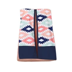 Bacati - Emma Coral Mint Navy 6 Pc Crib Bedding Set With Long Rail Guard Cover -Baby Products Store GUEST 1a2d3a1c 0c54 4795 82f6 41a7eceb42dc