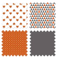 Bacati - Playful Fox Orange Gray 4 Pc Toddler Bedding Set -Baby Products Store GUEST 1aa203ae 91df 4120 9123 a0c74b28dcd8