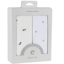 Ely's & Co. Patent Pending Waterproof Sheet Set - Berry And Cluster Dot 2 Pack