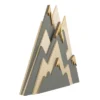 Little Love By NoJo Natural Wood And Stain Wall Decor - Mountain 3D