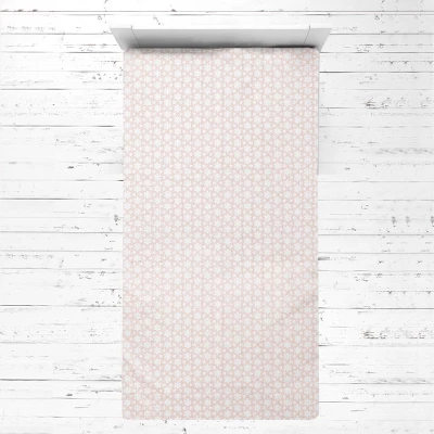 Bacati - Floret Coral Muslin 3 Pc Toddler Bed Sheet Set 100 Pecent Cotton 1 Bacati - Floret Coral Muslin 3 Pc Toddler Bed Sheet Set 100 Pecent Cotton