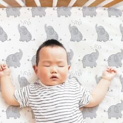 The Peanutshell Not So Basic Elephant 4-Pack Crib Fitted Sheet Set In Grey/White 14 The Peanutshell Not So Basic Elephant 4-Pack Crib Fitted Sheet Set In Grey/White -Baby Products Store GUEST 2b4f4a91 007f 4751 baf4 1fa822a42272