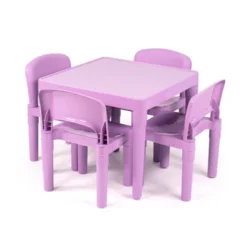 5pc Kids' Lightweight Plastic Table And Chair Set - Humble Crew -Baby Products Store GUEST 2be59cf3 827e 4200 912f d31c93d8a0a1
