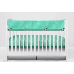 Bacati - Elephants Mint/Yellow/Gray 6 Pc Crib Bedding Set With Long Rail Guard Cover -Baby Products Store GUEST 2e193ed0 9d6f 42a5 9974 26b2b57f72e2