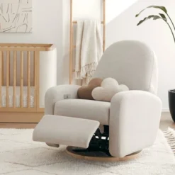 Babyletto Nami Electronic Recliner And Swivel Glider With USB Port And Light Wood Base -Baby Products Store GUEST 300c2e8b ad3c 4dc6 ba3b f80c3ed12931