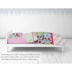 Bacati - Botanical Floral Birds Pink Multicolor 4 Pc Toddler Bedding Set -Baby Products Store GUEST 31d99aef b493 4fd4 a42f f63a36daa36a