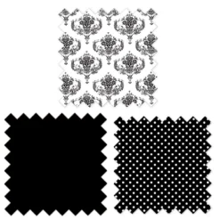 Bacati - Classic Damask White/black Laundry Hamper With Wooden Frame -Baby Products Store GUEST 320f3a65 ef2c 44e3 aea3 6424604715ae