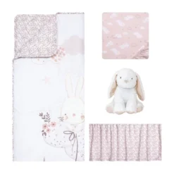 Sammy And Lou Cottontail Cloud Crib Bedding Set - 4pc