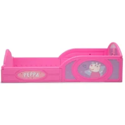 Toddler Peppa Pig Plastic Sleep And Play Bed With Attached Guardrails - Delta Children -Baby Products Store GUEST 38536ef4 1de7 4d3a b1d0 a8fa3e8b8912
