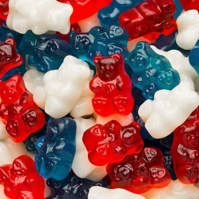 100 Pcs Patriotic Candy Red, White, And Blue Freedom Gummi Bears (1 Lb) - 4th Of July 1 100 Pcs Patriotic Candy Red, White, And Blue Freedom Gummi Bears (1 Lb) - 4th Of July