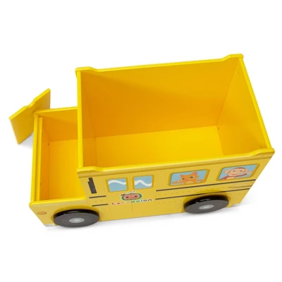 Delta Children Cocomelon School Bus Toy Box - Greenguard Gold Certified 4 Delta Children Cocomelon School Bus Toy Box - Greenguard Gold Certified - Image 4