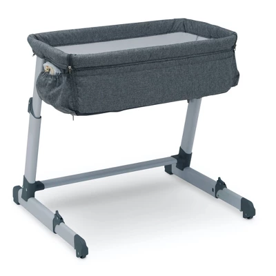 Simmons Kids' Dream Bedside Baby Bassinet Sleeper With Breathable Mesh And Adjustable Heights - Lightweight Portable Crib - Gray 7 Simmons Kids' Dream Bedside Baby Bassinet Sleeper With Breathable Mesh And Adjustable Heights - Lightweight Portable Crib - Gray - Image 7