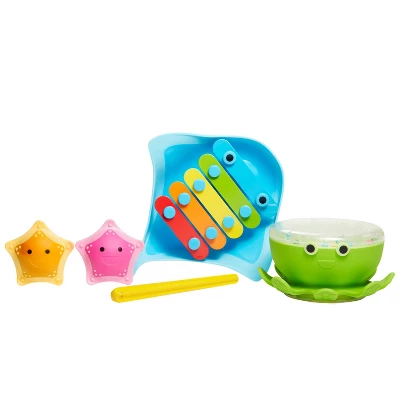 Munchkin Bath Beats Musical Bath Toy Xylophone Bath Drum And Shakers Gift Set 1 Munchkin Bath Beats Musical Bath Toy Xylophone Bath Drum And Shakers Gift Set