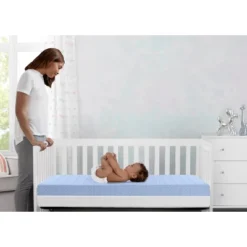 Delta Children Breathe Mattress - Breathable Baby Crib And Toddler Mattress With Cloud Core