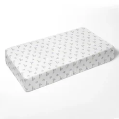 Bacati - Happy Monkeys Purple Muslin 100 Percent Cotton Universal Baby US Standard Crib Or Toddler Bed Fitted Sheet