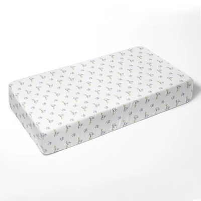 Bacati - Happy Monkeys Purple Muslin 100 Percent Cotton Universal Baby US Standard Crib Or Toddler Bed Fitted Sheet 1 Bacati - Happy Monkeys Purple Muslin 100 Percent Cotton Universal Baby US Standard Crib Or Toddler Bed Fitted Sheet