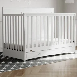 Graco Asheville 5-in-1 Convertible Crib With Drawer - White