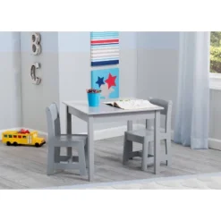 Delta Children MySize Kids' Wood Table And Chair Set 2 Chairs Included