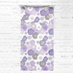 Bacati - Watercolor Floral Purple Gray 3 Pc Toddler Bed Sheet Set -Baby Products Store GUEST 4df14d81 0032 44c0 9630 c2f63d365b45