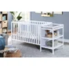 Suite Bebe Palmer 3-in-1 Convertible Island Crib And Changer Combo - White
