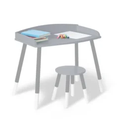 Modern Study Desk And Stool Set - WildKin -Baby Products Store GUEST 53394ff7 990f 44b4 9517 9fcf0d944500