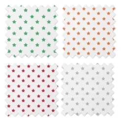 Bacati - Stars Neutral Swaddling Muslin Blankets Of 4 (Green,Orange,Red,Gray) -Baby Products Store GUEST 5388a104 fcbe 4ae7 b32b dfeb9b448e45