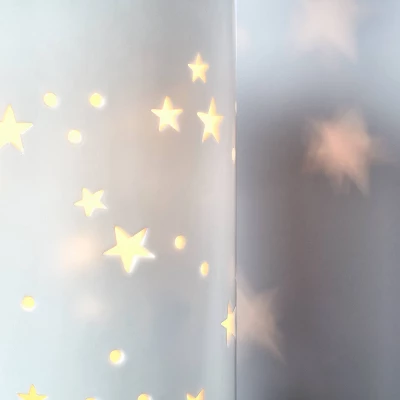 2-in-1 Starry Kids' Table Lamp White - Pillowfort™ 3 2-in-1 Starry Kids' Table Lamp White - Pillowfort™ - Image 3