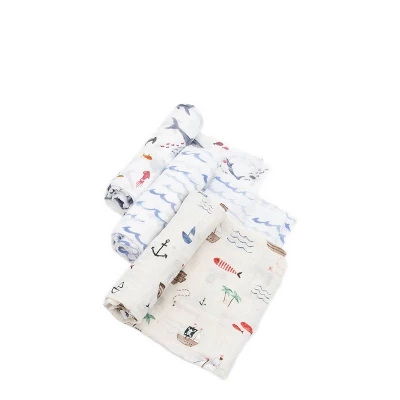 Little Unicorn Cotton Muslin Swaddle Blanket - 3pk 14 Little Unicorn Cotton Muslin Swaddle Blanket - 3pk - Image 14
