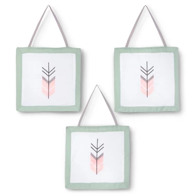 Sweet Jojo Designs Crib Bedding Set - Mod Arrow - Coral/Mint 11pc 7 Sweet Jojo Designs Crib Bedding Set - Mod Arrow - Coral/Mint 11pc - Image 7