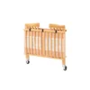 L.A. Baby The Little Wood Crib Mini/Portable Folding Wood Crib - Natural