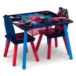 Delta Children Spider-Man Kids' Table And Chair Set With Storage (2 Chairs Included) - Greenguard Gold Certified - 3ct -Baby Products Store GUEST 5bc9193f e81e 4aa4 93ec 8d8bd63b93d0