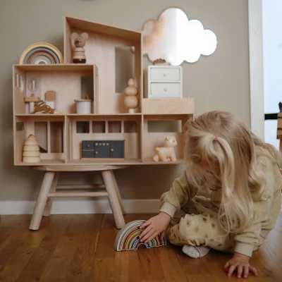 Mushie Rainbow Stacker Toy 2 Mushie Rainbow Stacker Toy - Image 2