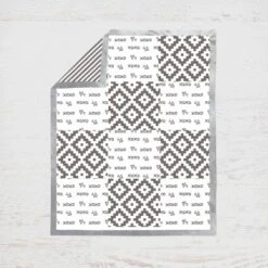 Bacati - Love Gray/Silver 4 Pc Crib Bedding Set With Diaper Caddy -Baby Products Store GUEST 5dd8d5d7 de16 46be bcfa e734474e0c93