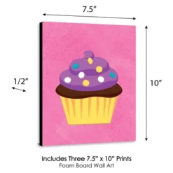 Big Dot Of Happiness Sweet Shoppe - Cupcake Nursery Wall Art, Donut Kids Room Decor & Bakery Kitchen Home Decor - 7.5 X 10 Inches - Set Of 3 Prints -Baby Products Store GUEST 6363fc72 dc4e 4222 b9c7 710f7a9a2c9a