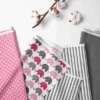 Bacati - Elephants Pink/Fuschia/Gray 10 Pc Crib Bedding Set With 2 Crib Fitted Sheets