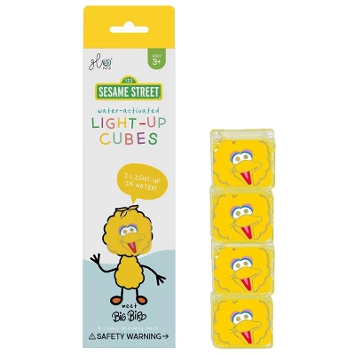 Glo Pals Sesame Street Character Big Bird & 6 Light Up Water Cubes 2 Glo Pals Sesame Street Character Big Bird & 6 Light Up Water Cubes - Image 2