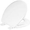 Mayfair By Bemis NextStep2 Never Loosens Round Enameled Wood Children's Potty Training Toilet Seat With Easy Clean And Slow Close Hinge - White