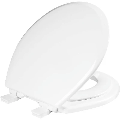 Mayfair By Bemis NextStep2 Never Loosens Round Enameled Wood Children's Potty Training Toilet Seat With Easy Clean And Slow Close Hinge - White 1 Mayfair By Bemis NextStep2 Never Loosens Round Enameled Wood Children's Potty Training Toilet Seat With Easy Clean And Slow Close Hinge - White